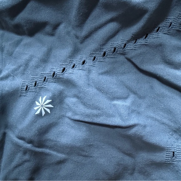 Athleta Slate Blue grey green Long Sleeve Tee - Picture 4 of 5